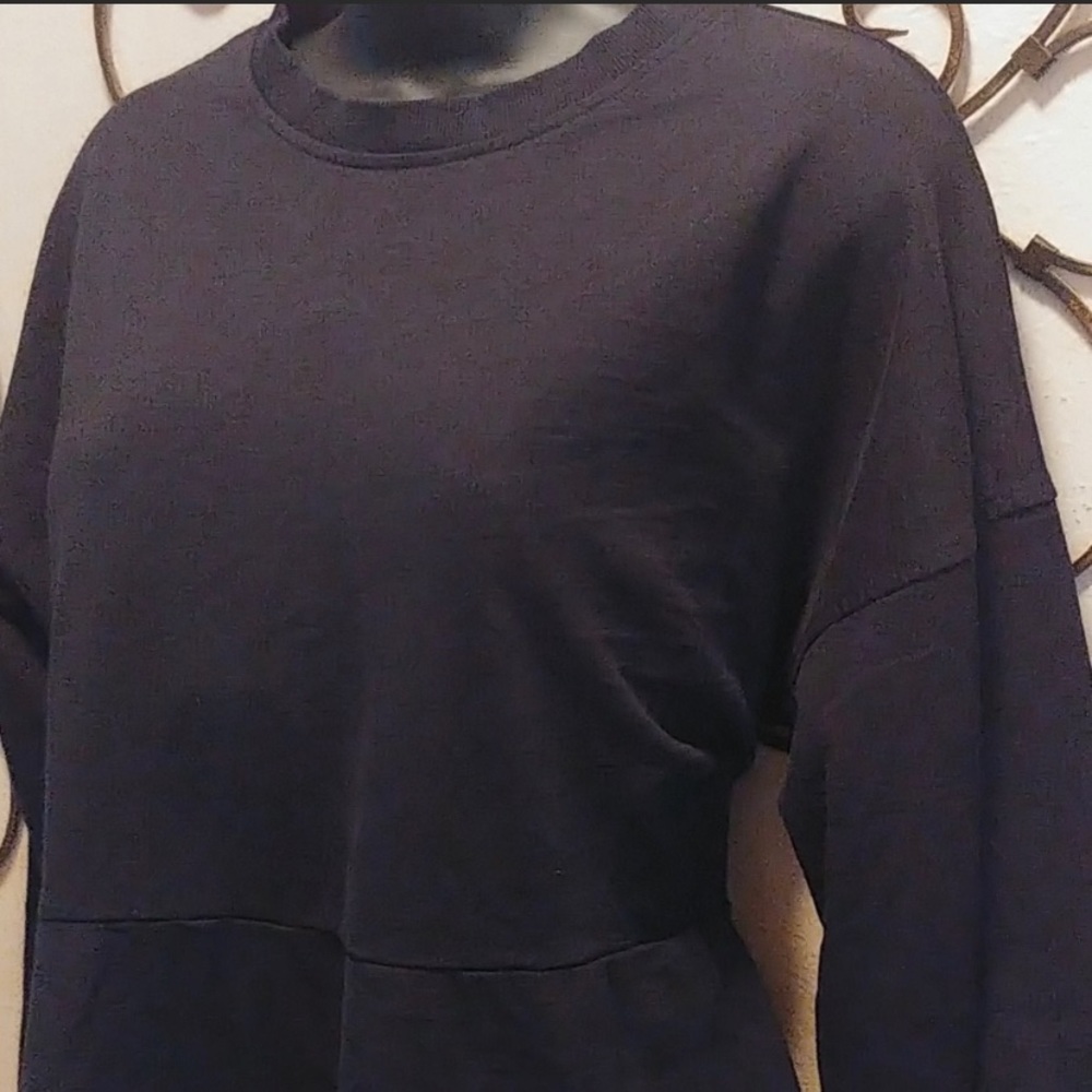 Zara black sweatshirt dress size Large